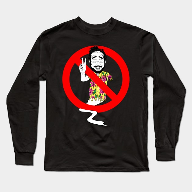 Ghost Malone! Long Sleeve T-Shirt by Watson Creations